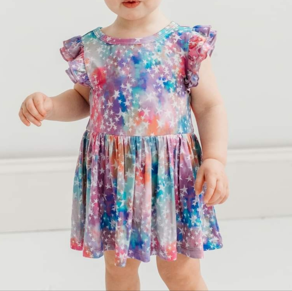 Little Sleepies Stardust Twirl Dress with Bodysuit NEW NWT NIB